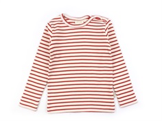 Petit Piao bright red striped t-shirt